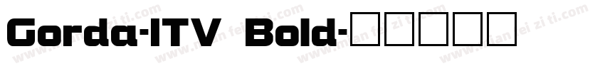 Gorda-ITV Bold字体转换